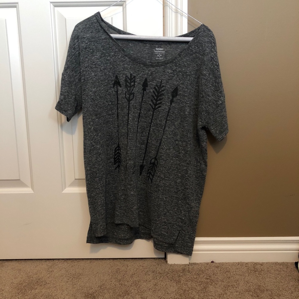 Old Navy Grey Boyfriend Shirt